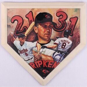 Cal Ripken Jr. Autographed 2131 Home Plate with Certificate of Authenticity.